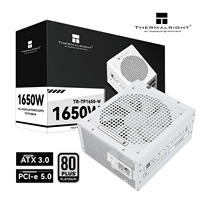 Thermalright TG-1650-W/TR-TG 1650 GOLD Certifié 80 Plus Gold Prise en charge de la spécification ATX 3.0 avec une puissance de pointe de 200 % Ensemble complet