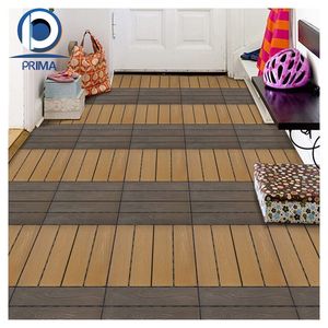 Revêtement de sol <span class=keywords><strong>extérieur</strong></span> en plastique de style bois WPC <span class=keywords><strong>pour</strong></span> terrasses et arrière-cours - Product Image 4