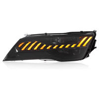 Conjunto de Faros Delanteros de Alta Calidad de 12V para Audi A7 11-14, Modificados con Luz Diurna LED Estilo RS7, Lente Direccional con Efecto de Flujo, 6 Meses de Garantía