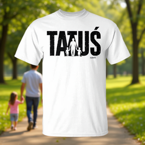T-shirt Tatus, regalo per la festa del papà, per papà, abbigliamento casual da uomo - Product Image 3