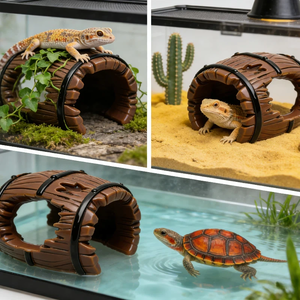 Adorno de Acuario Vintage de Resina en Forma de Túnel, Refugio para Peces Pequeños y Camarones - Product Image 5