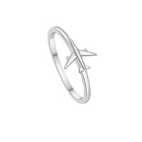 Bague pour femme en argent sterling, avion, argent massif S925, bagues en argent véritable, taille 11