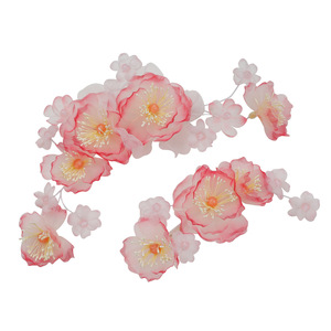 Nouvel accessoire capillaire fleur dégradé rose fait main Printemps 2026, nouvelle pince à cheveux fleur, accessoire capillaire fleur perforée pour coiffure - Product Image 2