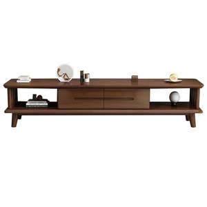 Solid Wood <b>Coffee</b> <b>Table</b> And Tv Cabinet Combination Living Room Storage Furniture Set Natural Wood Color - Product Image 4