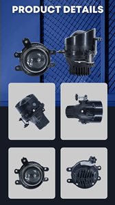 Goodzoom 3 Inch Mạnh Mẽ Tri <span class=keywords><strong>Colour</strong></span> Biled Chiếu Sương Mù Lamp.3 Inch LED Đèn Sương Mù Xe Chiếu Sương Mù Ánh Sáng LED Cho Xe Foglamp - Product Image 4