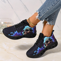 Chaussures de Basketball Noires à Motif Crâne 2026 avec Logo Personnalisé, Prix de Gros OEM, Baskets de Sport par Sublimation pour la Course à Pied
