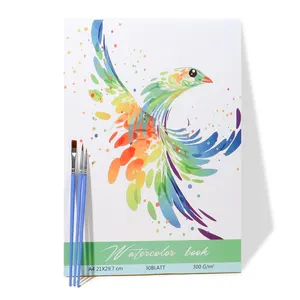 Custom A4 A5 arches cotton 300gsm acid free cold press watercolor paper pad for watercolor painting