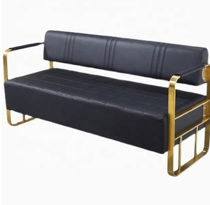 Luxury Design Barbershop Sofa Beauty Salon Waiting <b>Chair</b> Hair Salon Lounge Area Clothing Store Office Reception for Shop - Product Image 6