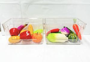 Contenedores de Almacenamiento Apilables de Plástico Transparente con Tapa, Cestas Organizadoras para Cocina con Asa - Product Image 6