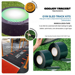 Goojoy pita perekat pemandangan rumput rel Sled kelas komersial bahan PP tahan air ramah lingkungan fungsi ganda ikatan permanen - Product Image 2