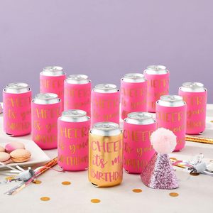 Custom Weeding Can s 12 Oz Birthday Neoprene Can <b>Cooler</b> Sleeves Neoprene <b>Drink</b> Holders Bottle Can Sleeves - Product Image 2