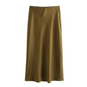 Style français élégant <span class=keywords><strong>longue</strong></span> <span class=keywords><strong>jupe</strong></span> crayon serrée femmes <span class=keywords><strong>taille</strong></span> <span class=keywords><strong>haute</strong></span> une ligne <span class=keywords><strong>jupe</strong></span> <span class=keywords><strong>évasée</strong></span> <span class=keywords><strong>jupe</strong></span> en Satin pour les femmes - Product Image 5
