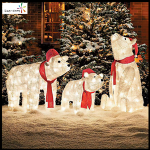Guirlandes lumineuses de Noël extérieures LED, motif ours géant, IP44, pour décoration extérieure - Product Image 6