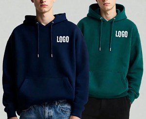 Personalizado 450gsm Heavyweight Fleeced Hoodies Ginásio Esporte Treinamento Casual Hoodies dos homens Grossa Fleeced Hoodies Plain para homens - Product Image 1