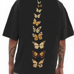Unisex Oversized Sporty 100% Cotton Creative Graffiti Short Sleeve Summer Casual Rapper Streetwear <b>Y2k</b> Men's T-<b>Shirt</b> - Product Image 2