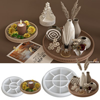 DIY Aromathérapie Ronde Bulle Perle Plateau Boîte De Rangement Gâteau Outil Silice Moule avec OPP Sac Emballage pour Usage Alimentaire