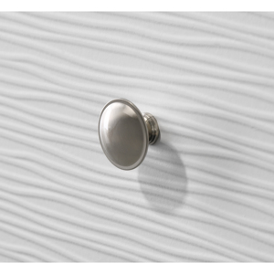 Modern 2-<b>Drawer</b> Nightstand White Finish Round Knobs Bedroom <b>Storage</b> <b>Drawer</b> Unit - Product Image 5