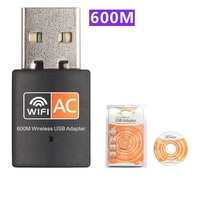 Nuevo Adaptador Wifi USB2.0 Externo de Doble Banda, Tarjeta de Red Inalámbrica 2.4G 5G, 600Mbps, Receptor y Transmisor Inalámbrico