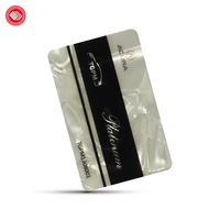 Carte d'accès professionnelle en métal NFC, nom à impression personnalisée, carte de visite