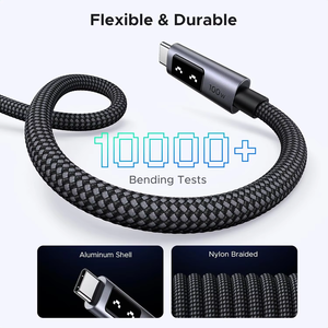 สายชาร์จเร็ว UGREEN Uno 100W PD USB C to USB C 5A 100 ซม. พร้อมหน้าจอ LED แสดงผล สำหรับ iPhone 16 15 - Product Image 2