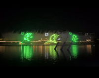 Fuente de Agua Personalizada con Programa de Proyección Láser, Iluminación y Espectáculo de Agua Danzante para Plazas