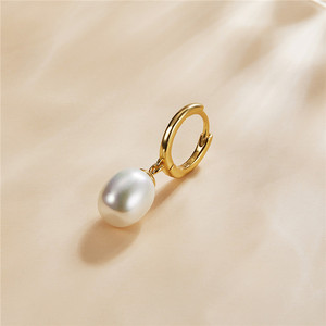 Qings <span class=keywords><strong>Orecchini</strong></span> di Perle D'acqua Dolce 925 Sterling Silver <span class=keywords><strong>Orecchini</strong></span> di Perle Con Un Design Moderno - Product Image 6