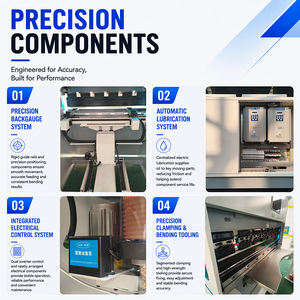 Presse plieuse CNC servo électrique sans huile 45T 1600 mm pour le pliage <span class=keywords><strong>de</strong></span> tôles <span class=keywords><strong>de</strong></span> précision - Product Image 4