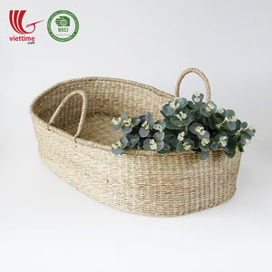 Cama de paja Natural tejida a mano, cesta de cambio de bebé Seagrass al por mayor - Product Image 6