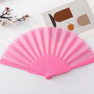 Promotional Portable Plastic Hand Folding Fans Floral Sublimation <b>Pattern</b> Customizable Design Painted Bamboo Craft <b>Paper</b> - Product Image 6