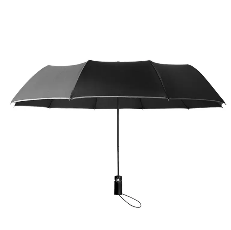 Dreifacher automatischer Regenschirm, verstärkt mit wind abweisender Streifen kante Sunny Business Umbrella für Erwachsene Regentage