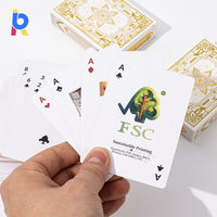 Jeu de cartes de poker personnalisé de conception professionnelle, respectueux de l'environnement, pour la famille, papier allemand à noyau noir 310 g/m², finition texture lin
