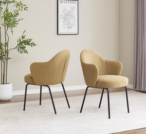 Asiento de tela espuma de alta densidad marco metálico color negro - Product Image 1