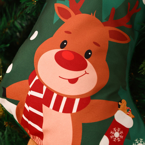 Chaussette de Noël décorative suspendue, imprimée de dessins animés, avec jambes en peluche rembourrées, pour décorations de Noël - Product Image 4