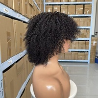Offre Spéciale en Gros : Perruques Pixie Pas Chères, Sans Eau, Sans Colle, Fabriquées à la Machine, 100% Cheveux Humains Vierges Brésiliens, Direct Usine