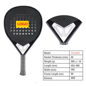 Palas <span class=keywords><strong>de</strong></span> Pádel <span class=keywords><strong>de</strong></span> Carbono 24k <span class=keywords><strong>de</strong></span> Alta Calidad para Logotipo Personalizado, Super Power, Superficie 3D, Descuentos por Volumen - Product Image 1