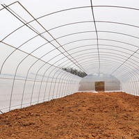 Serre préfabriquée Baolida à arche simple, grande envergure, 8x30m, hauteur de toit 2,8m, barres de 48mm de diamètre, type tunnel polyvalent
