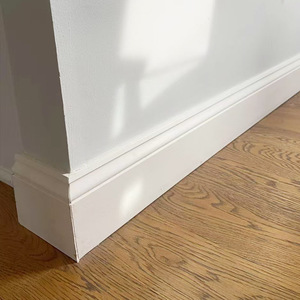 Free Samples <strong>MDF</strong> Baseboard Tirm Modern White Primed Pine Skirting Board Mouldingsa - Product Image 6