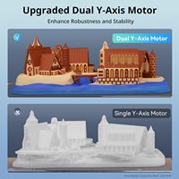 Paket Printer 3D Anycubic Kobra 3 Max Combo Mendukung Pencetakan Multi-Warna Kecepatan Tinggi 600mm/s Volume Cetak Besar