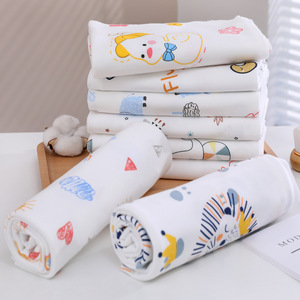 Couverture d'emmaillotage pour bébé Carlota 85x85 cm en pur coton imprimé dessin animé pour nourrissons, utilisation printemps-automne - Product Image 1