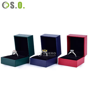 Factory Custom Logo PU Imitation Leather Paper <b>Box</b> Factory Stock Style Jewelry <b>Box</b> Set Luxury Jewelry <b>Packing</b> <b>Box</b> with Logo - Product Image 6