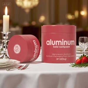 Aluminum Tins for Toothpaste Tablets | <b>Large</b> & Small Capacity Recyclable Metal <b>Jars</b> | Travel & Dental Care Containers - Product Image 2