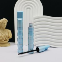 Emballage de tubes de mascara en gros Yuecai, tubes de mascara vides avec brosse, anneau empilable, conteneur de mascara brillant