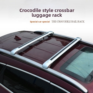 Barre transversale de toit de voiture en alliage d'aluminium style Croc, deux pièces, sans perçage, supporte 70 kg - Product Image 4