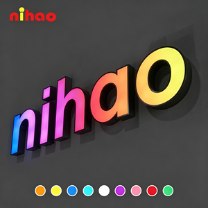 NIHAO Enseignes lumineuses LED personnalisables en métal pour centres commerciaux - Product Image 2