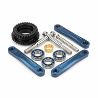 Boîtier de pédalier synchronisé pour vélo tandem usiné CNC de haute précision, composants en alliage d'aluminium 7075-T6 pour OEM/ODM