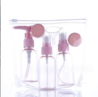 Flacon vide portable transparent ovale personnalisé pour cosmétiques, lotion, crème, masque facial, shampoing, avec pompe et vaporisateur