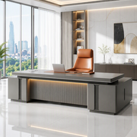 Meubles de bureau en bois de haute qualité modernes Bureau de direction Directeur général Bureau en forme de L