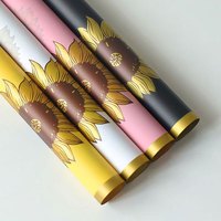 Papier d'emballage pour fleurs LUCIA 56*56cm, épaissi, fournitures d'emballage pour bouquets, matériel d'emballage pour bouquets LF160740
