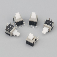 Sakelar Tombol Tekan 5.8*5.8 Dengan Kunci, Sakelar Tombol Tekan On Off 30V 50mA, Sakelar Tombol Tekan Miniatur