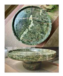 แผ่นควอตซ์ไซต์หรูหราสีเขียวธรรมชาติแผ่นหินควอตซ์หรูหราสีเขียวสำหรับท็อปเคาน์เตอร์และโต๊ะเครื่องแป้ง - Product Image 4